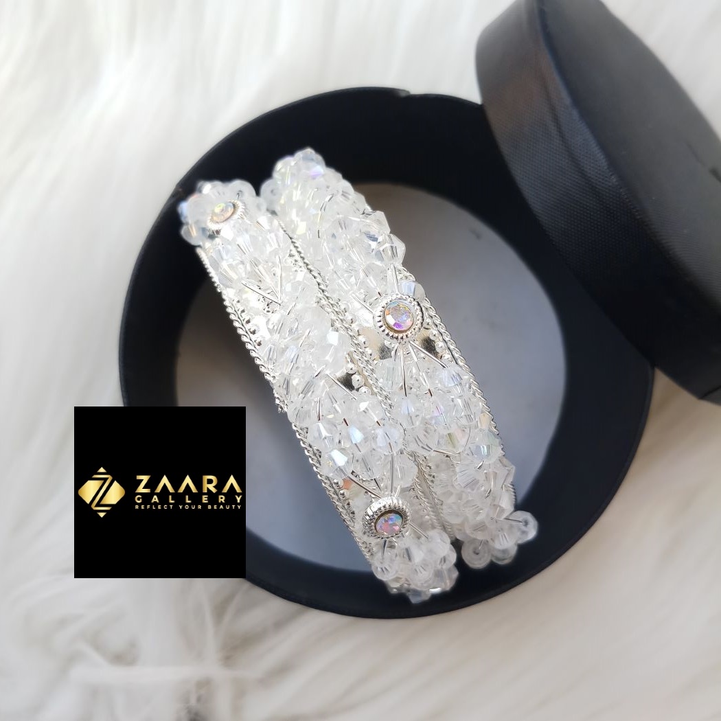 Picture of Fashionable  Stone and Beads Bangles for Women (Imported) M-BM799 - 2Pieces  - Bangles