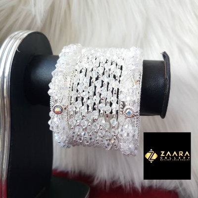 Picture of Fashionable Stone and Beads Bangles for Women - 10Pieces (Imported) M-BM800  - Bangles