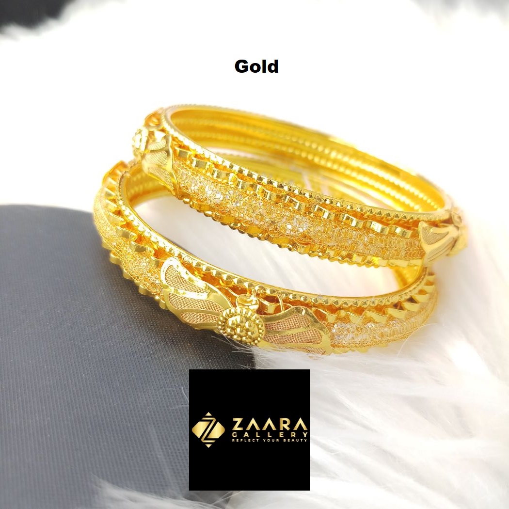 Picture of Multicolor Crystal Beads & Metal Bangles for Women and Girls Direct Factory Sale (Imported) M-CB8080- 2 Pieces - Bangles