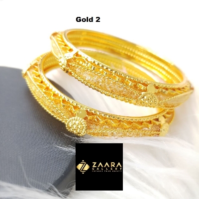 Picture of Multicolor Crystal Beads & Metal Bangles for Women and Girls Direct Factory Sale (Imported) MCB8081- 2 Pieces - Bangles