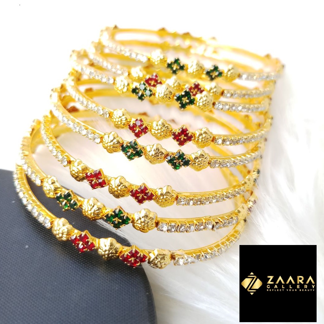 Picture of New Trendy Stone Bangles for Women (Imported)  - 8 Pieces M-TS66540 - Bangles for Women - Bangles - চুড়ি