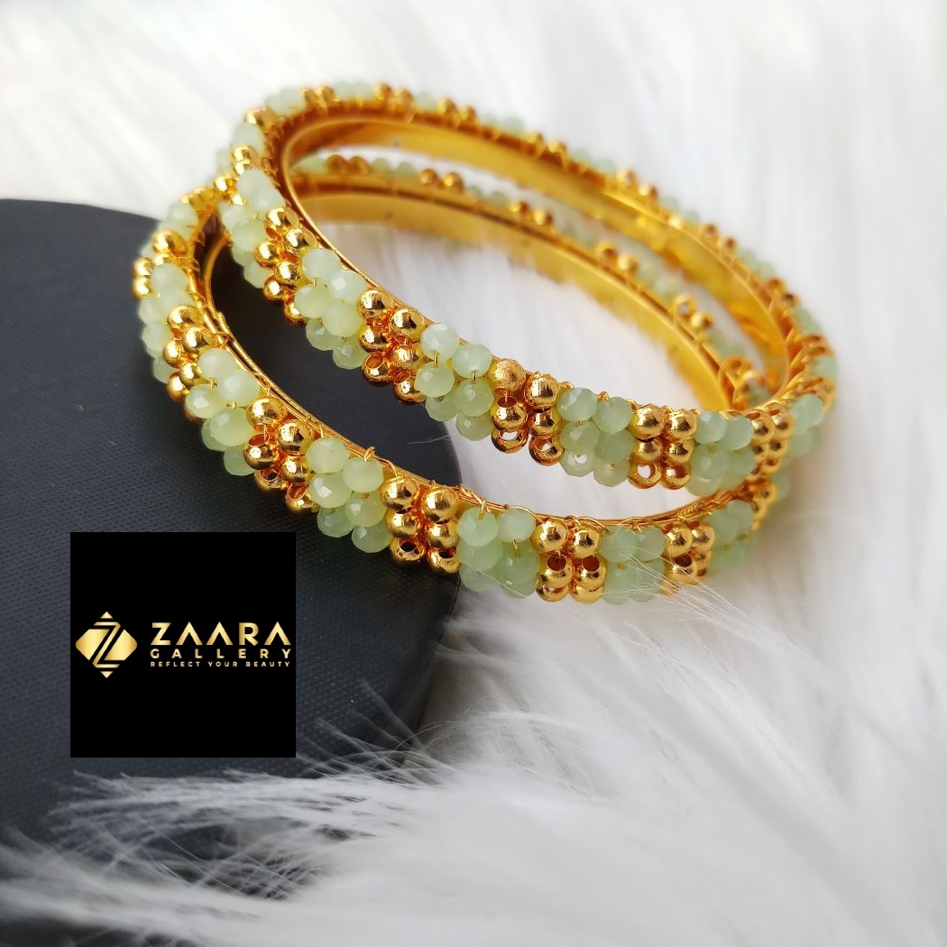 Picture of Trendy Metal and Beads Bangles for Women(Imported) M-TMB8102034  - 2 Pieces- Bangles