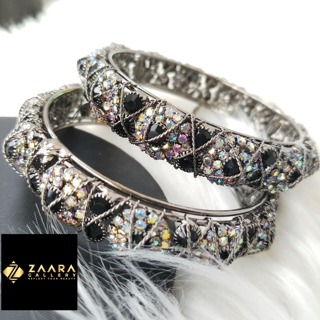 Picture of New Trendy Stone Bangles for Women (Imported) - 2 Pieces M-TS665408 - Bangles for Women - Bangles - চুড়ি