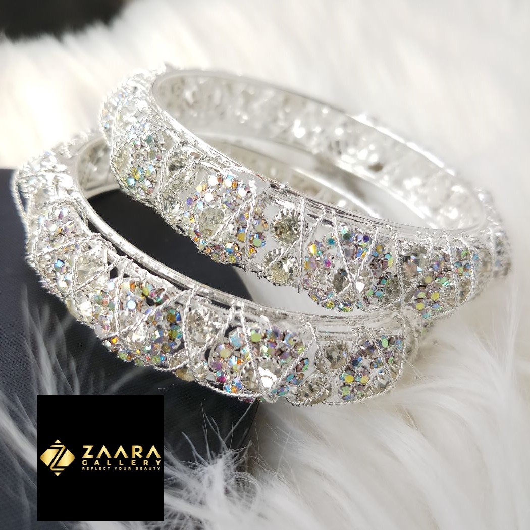 Picture of New Trendy Stone Bangles for Women (Imported) - 2 Pieces M-TS665408 - Bangles for Women - Bangles - চুড়ি