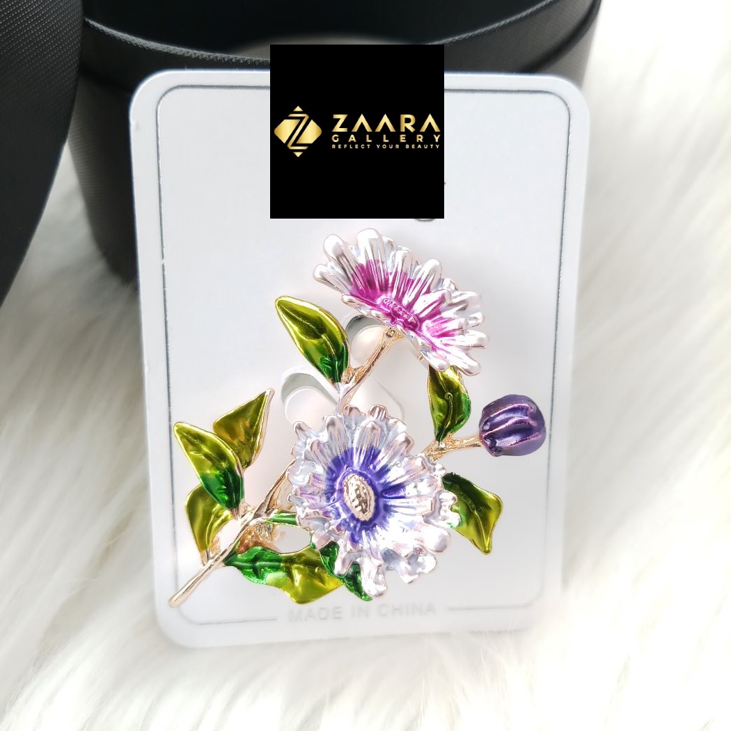 Picture of Brooch /Hijab Pin/ Metal Saree Pin for Women (Imported) M-BRC-1175 - 1 Piece - Brooch - Brooch for Women - হিজাব পিন