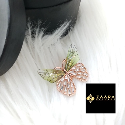 Picture of Stone Butterfly Brooch /Hijab Pin/ Saree Pin for Women (Imported) M-BRC-1191 - 1 Piece - Brooch - Brooch for Women - হিজাব পিন