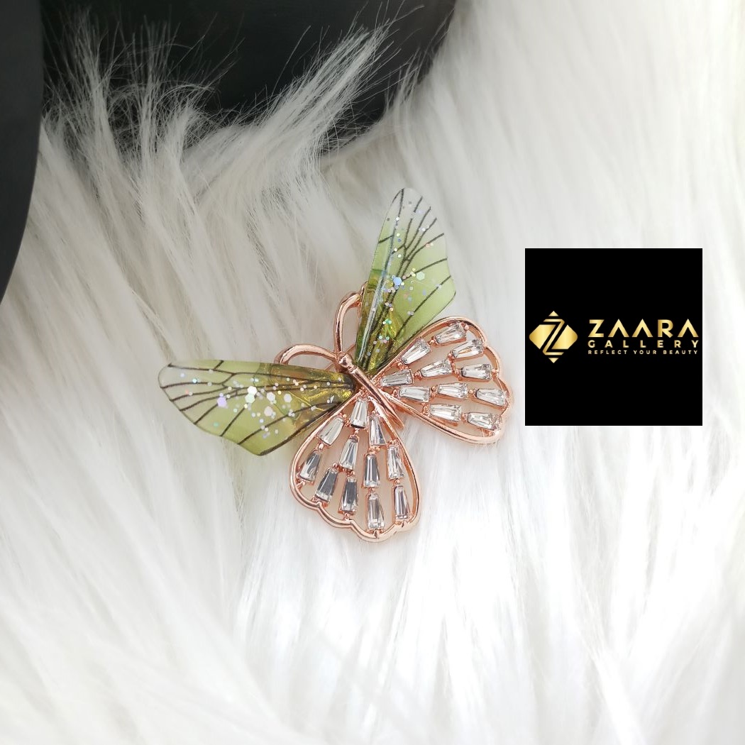 Picture of Stone Butterfly Brooch /Hijab Pin/ Saree Pin for Women (Imported) M-BRC-1191 - 1 Piece - Brooch - Brooch for Women - হিজাব পিন