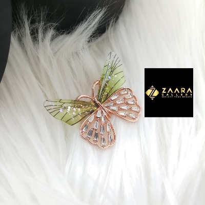Picture of Stone Butterfly Brooch /Hijab Pin/ Saree Pin for Women (Imported) M-BRC-1191 - 1 Piece - Brooch - Brooch for Women - হিজাব পিন