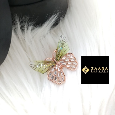 Picture of Stone Butterfly Brooch /Hijab Pin/ Saree Pin for Women (Imported) M-BRC-1191 - 1 Piece - Brooch - Brooch for Women - হিজাব পিন