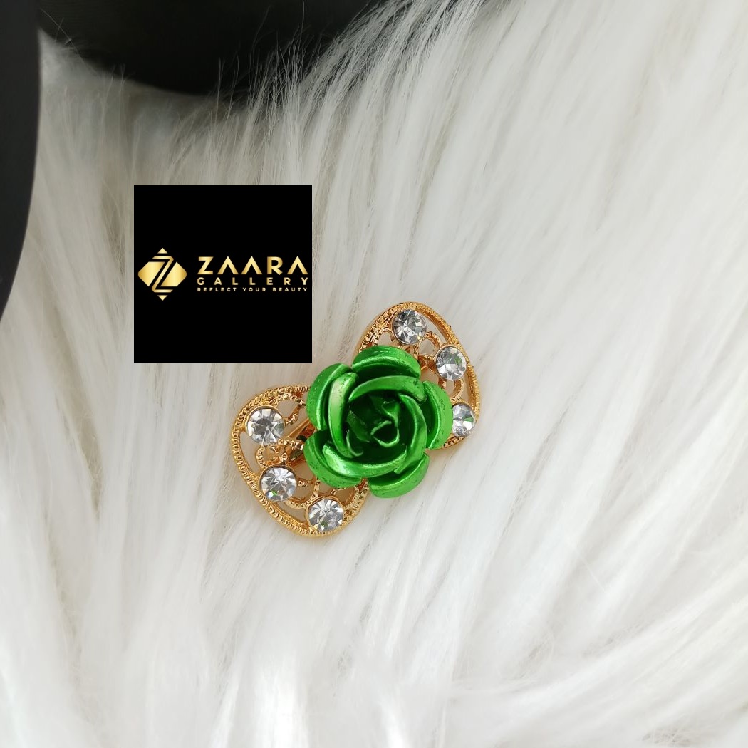 Picture of Stone & Metal Small Flower Brooch / Hijab Pin/ Saree Pin for Women (Imported) M-BRC1191 - 1 Piece - Brooch - Brooch for Women - হিজাব পিন