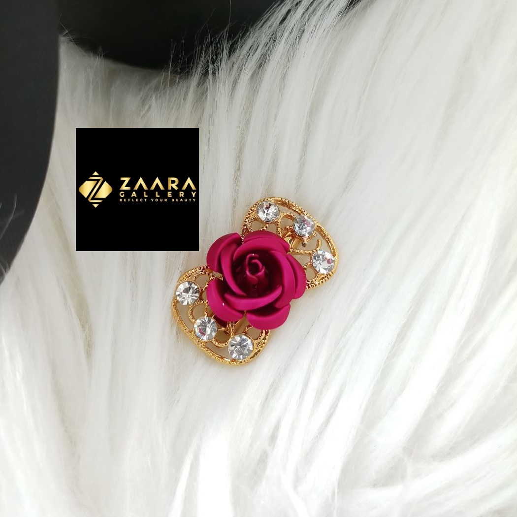 Picture of Stone & Metal Small Flower Brooch / Hijab Pin/ Saree Pin for Women (Imported) M-BRC1191 - 1 Piece - Brooch - Brooch for Women - হিজাব পিন