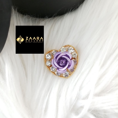 Picture of Stone & Metal Small Flower Brooch /Hijab Pin/ Saree Pin for Women (Imported) M-BRC11923- 1 Piece - Brooch - Brooch for Women - হিজাব পিন