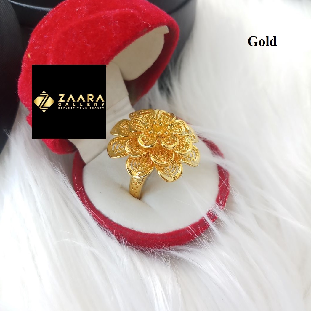 Picture of Tayeba Gold Color Finger Ring for Women and Girls With Free Box (Imported) M-TGR005 - Rings - Ring - Finger Ring