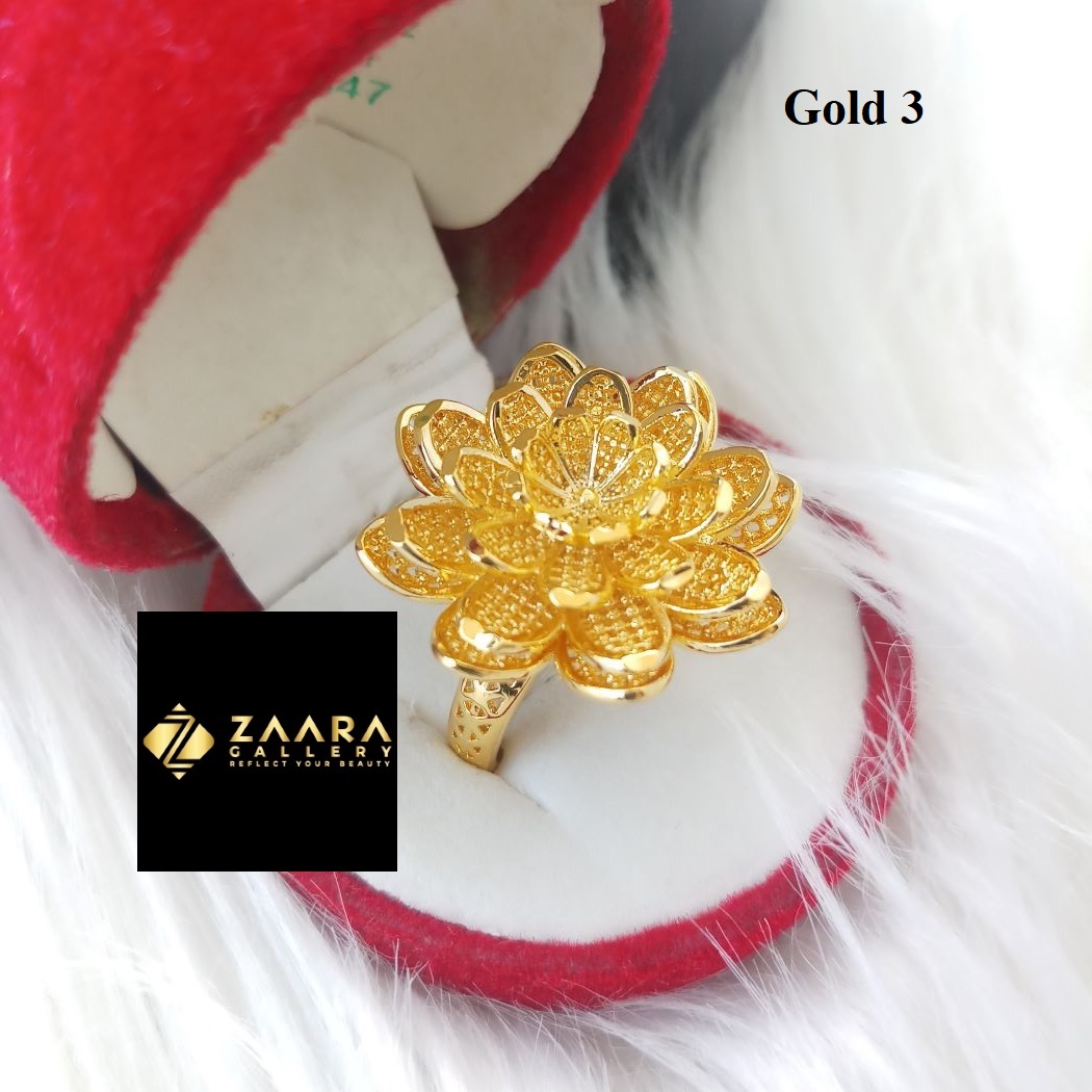 Picture of Tayeba Gold Color Finger Ring for Women and Girls With Free Box (Imported) M-TGR005 - Rings - Ring - Finger Ring