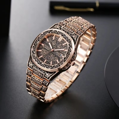 Picture of Zaara Gallery Ayatul Kursi Men Casual Watches Fashion Watch Quartz Watch Outdoor Wristwatches for Men - M1194/M1180 - Watch for Men