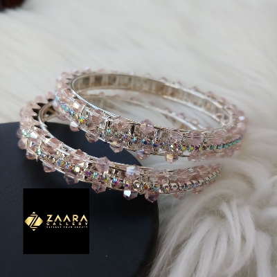 Picture of Stone and Beads Bangles for Women 2 Pieces / 4 Pieces (Imported) - M-BM220 - Bangles