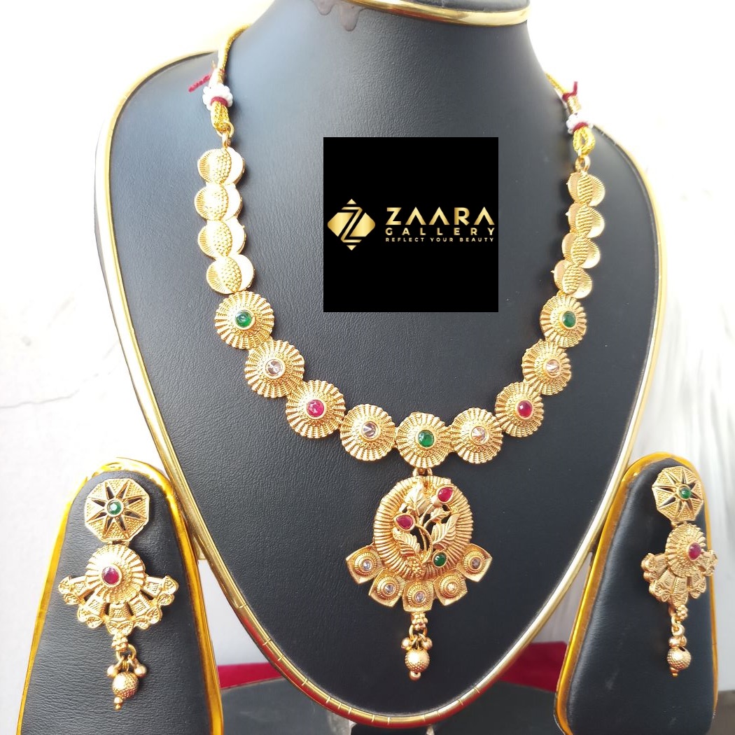 Picture of Imported Fashionable Wedding / Party / Bridal Copper Necklace & Earrings Set for Women Copper Necklace-A01 - Necklace Set for Women - Necklace Earrings Set