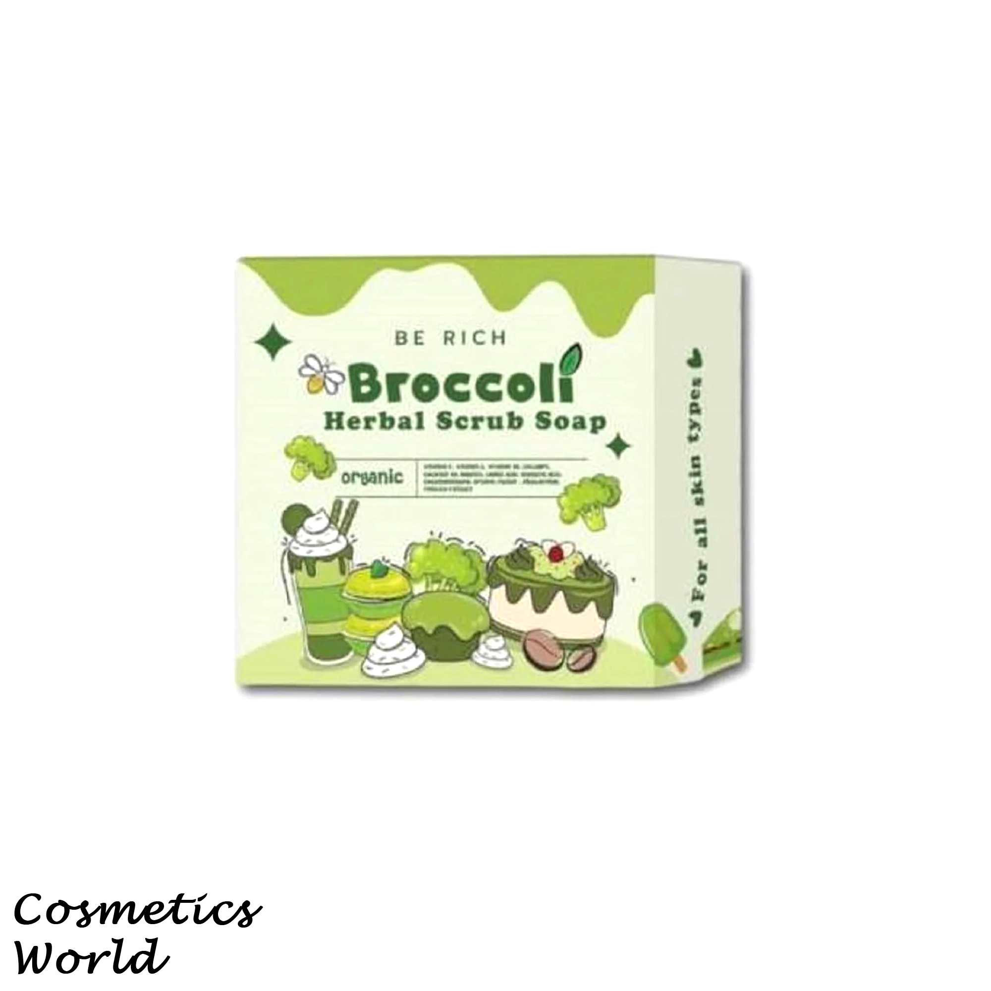 Broccoli Herbal Scrub Soap - (Thailand) FlyMallonline shop bangladeshothoba.com
