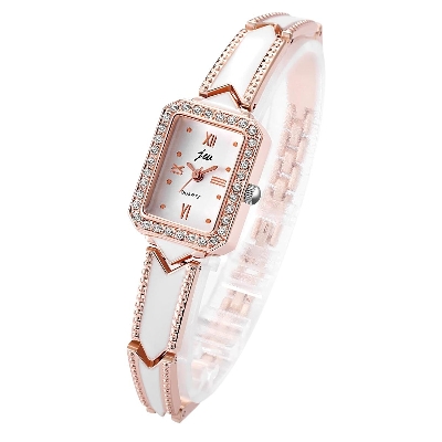 Picture of Luxury Rhinestone Rectangle Diamond Watch Woman fashion Quartz Watch