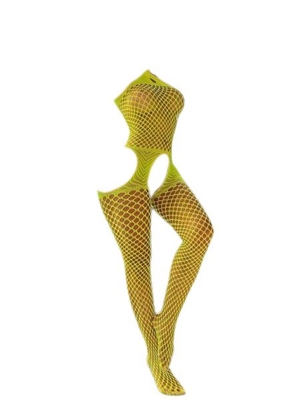 Picture of Women Fishnet Bodystocking Bodysuit Babydoll Lingerie High Elasticity Sleepwear Tight Nightwear Sexy Lingerie