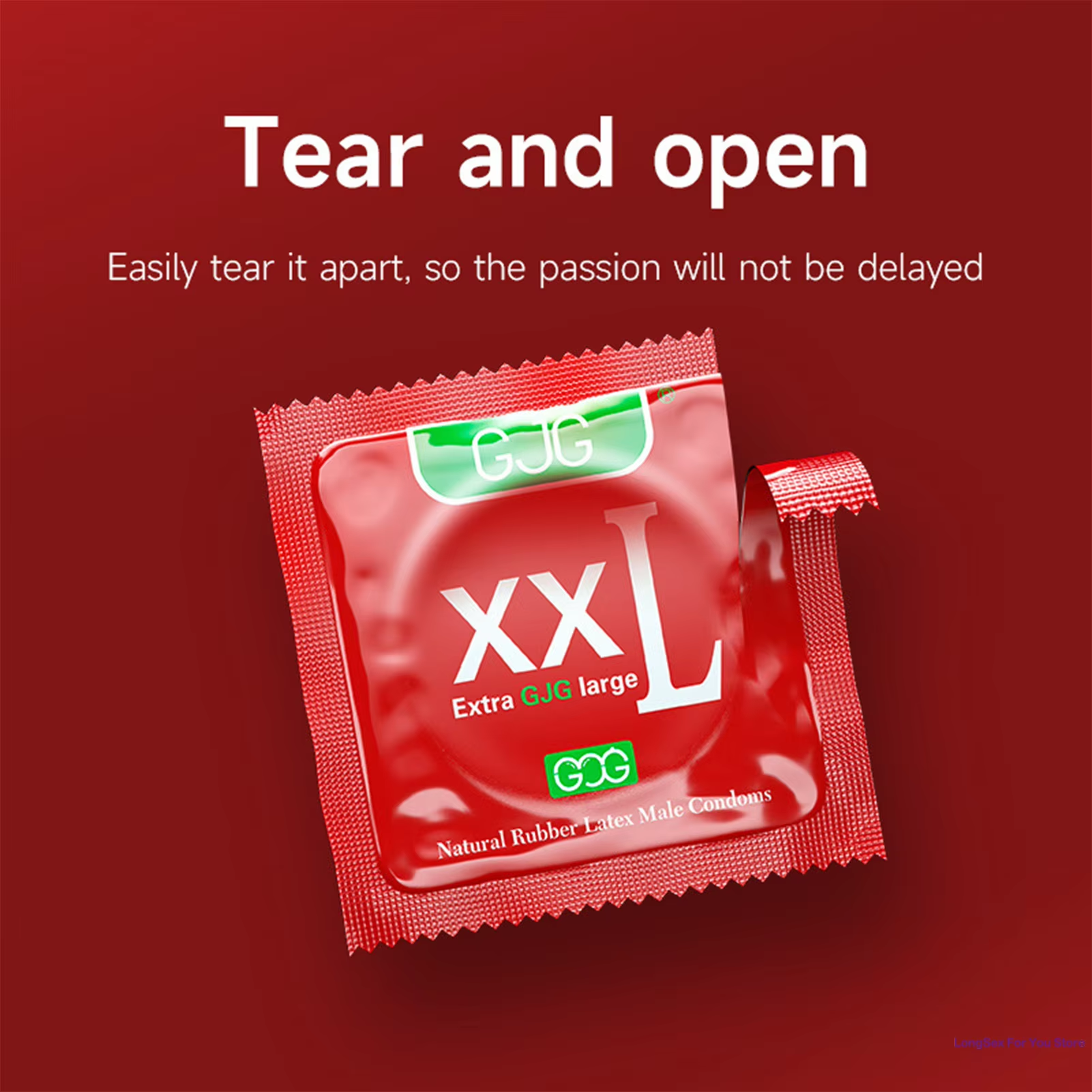 Picture of GJG XXL Size Contraception 65mm Latex Thin  Delay Fama Condoms-10PCS