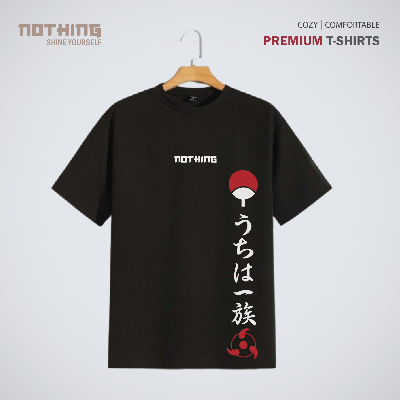 Picture of Japanese Anime Premium Nothing Brand T-Shirt - Black