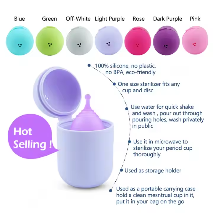 Picture of Womens Period Menstrual Cup Sterilizer Portable Storage Case (Only Case)