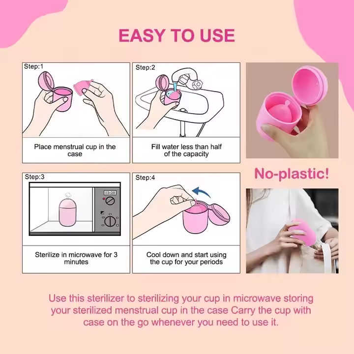 Picture of Womens Period Menstrual Cup Sterilizer Portable Storage Case (Only Case)