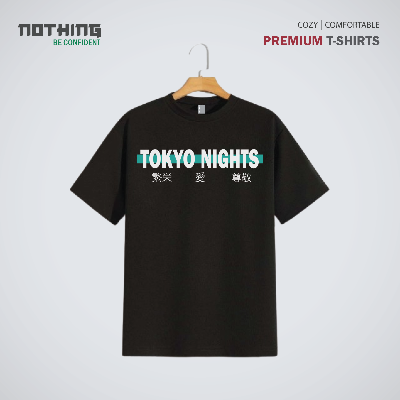 Picture of Japanese Anime Premium Nothing Brand T-Shirt - Black