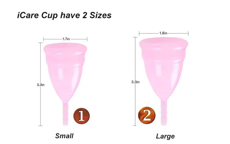 Picture of Brand Medical Grade Silicone Case Reusable Organic Menstrual Cup for Women | 25 ML | Small Size | Pad