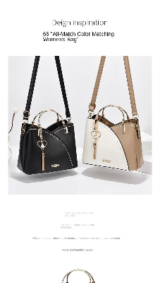 Picture of Women's Trendy K-Style Satchel Crossbody Bag Large Capacity Zip Closure Single Fashionable Bag