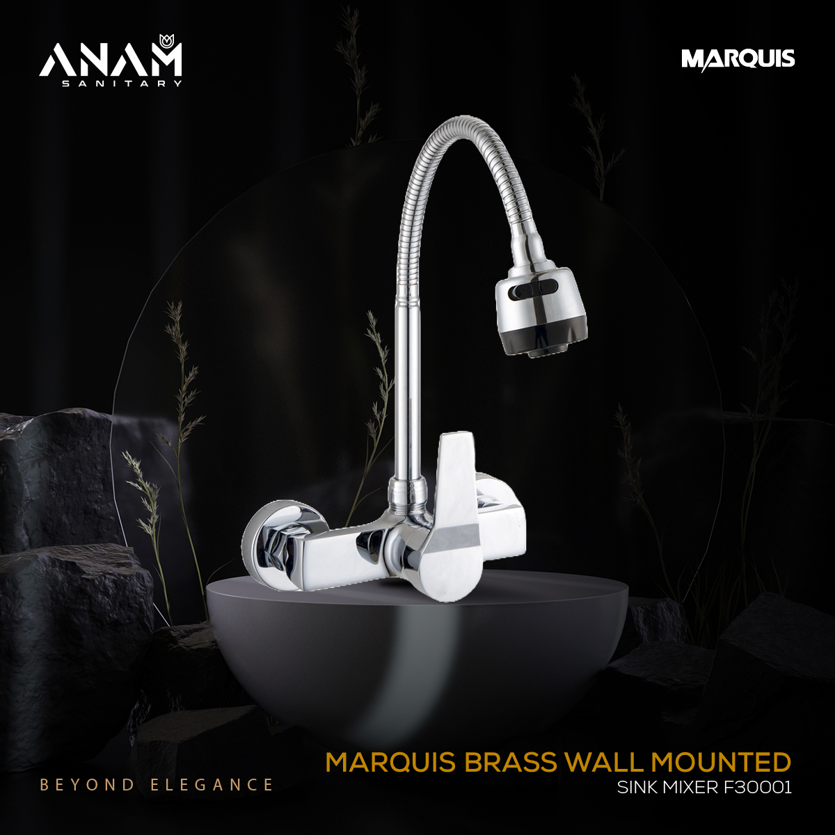 Picture of MARQUIS Wall Mounted Sink Mixer- F30001
