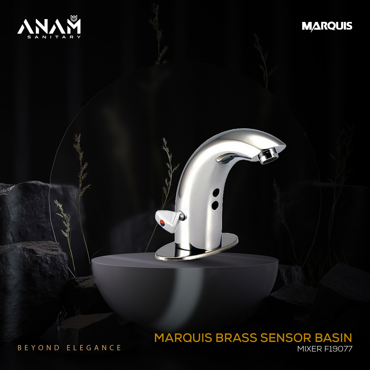 Picture of Marquis Brass Sensor Basin Mixer F19077