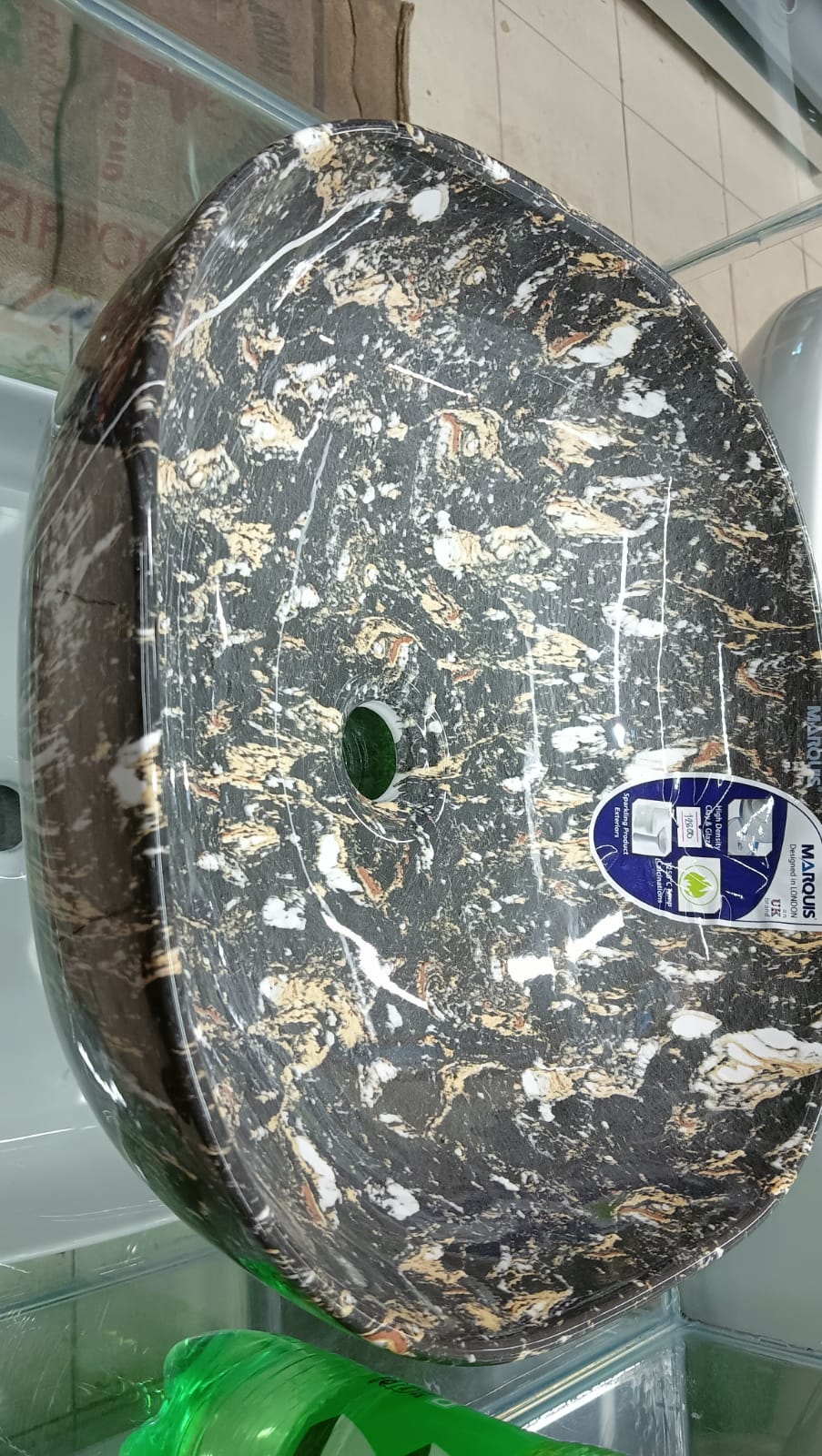 Picture of MARQUIS Dark Marbling Counter Top Wash Basin, C70070