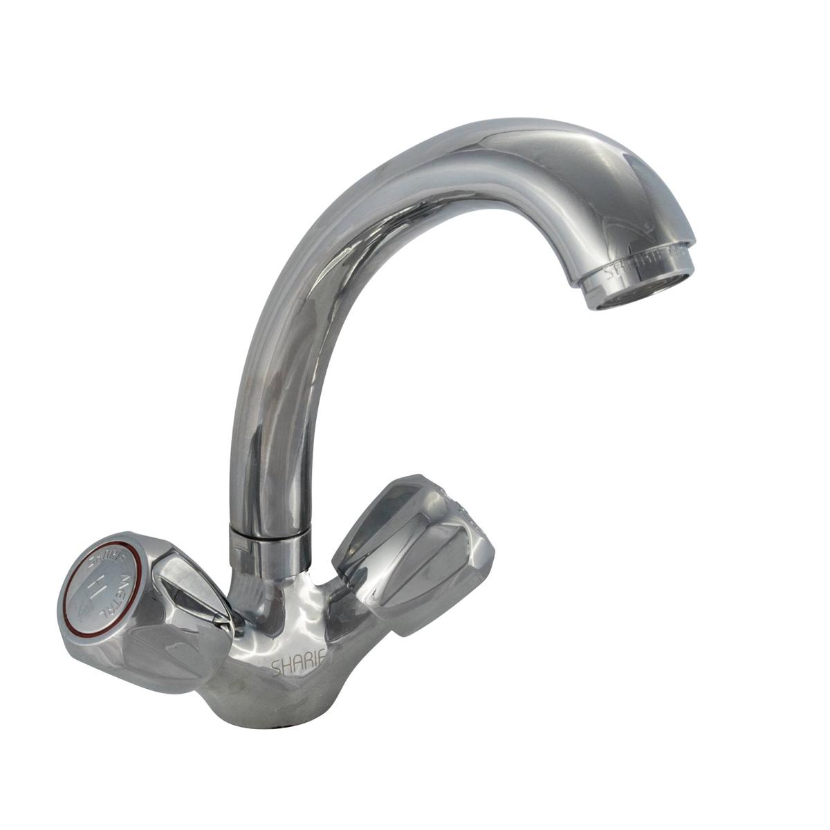 Picture of SHARIF Metal Brass Two Handle Basin Mixer (Moving) for Toilet 9221