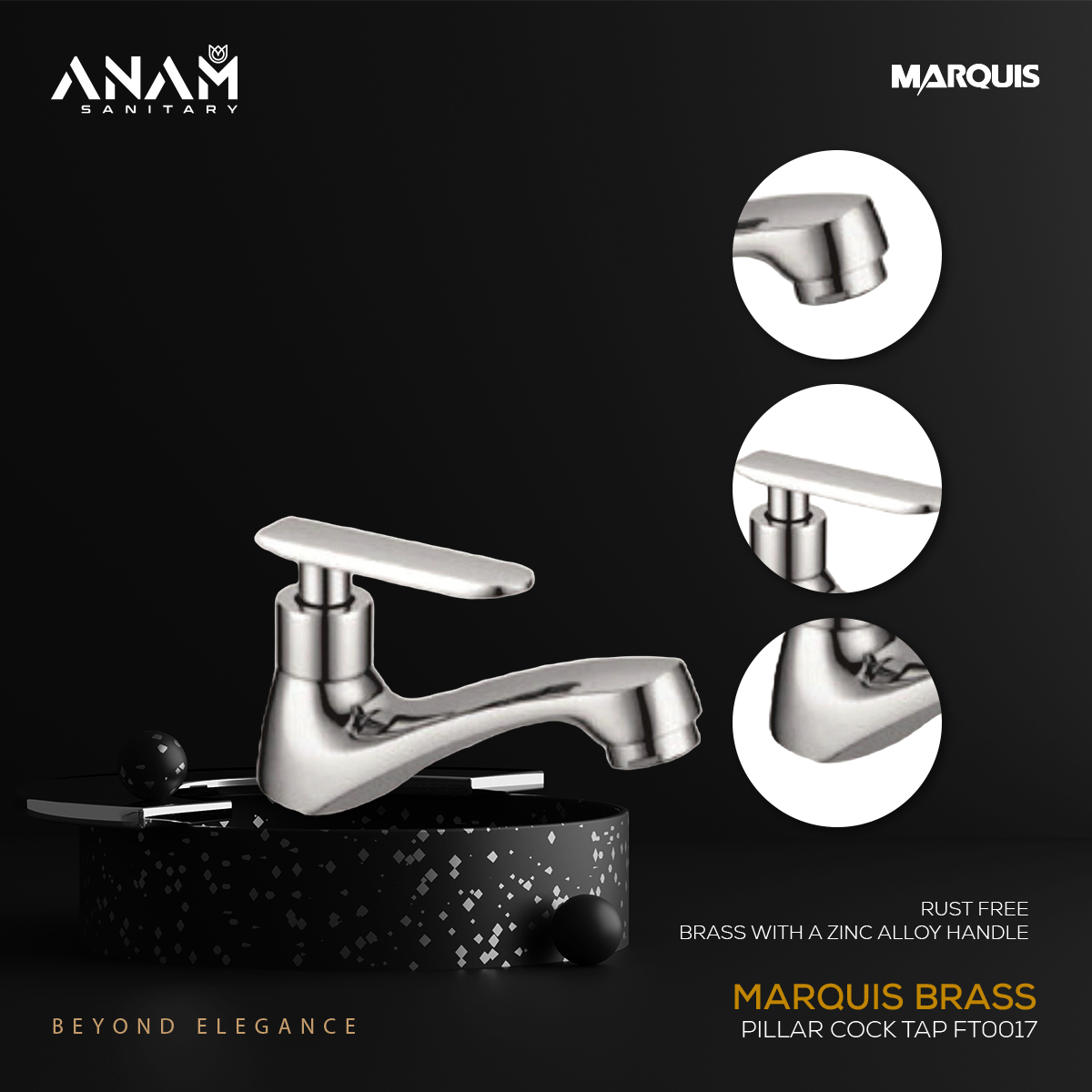 Picture of Marquis Brass Pillar Cock Tap FT0017