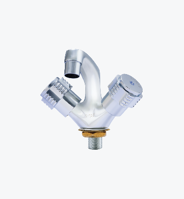 Picture of SHARIF Metal Brass Two Handles Basin Mixer (FIxed) for Toilet 9219