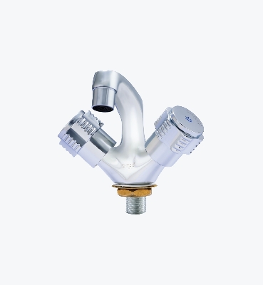 Picture of SHARIF Metal Brass Two Handles Basin Mixer (FIxed) for Toilet 9219