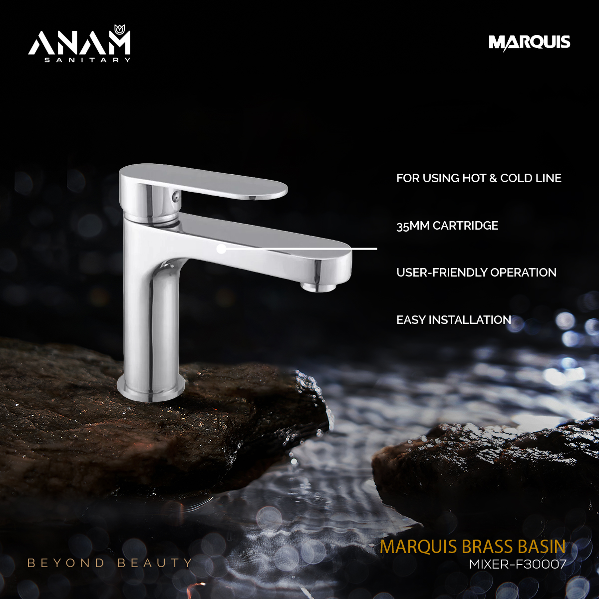 Picture of MARQUIS Brass Basin Mixer-F30007