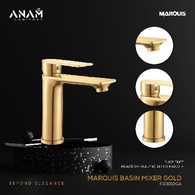 Picture of MARQUIS Basin Mixer Gold-F30019GA