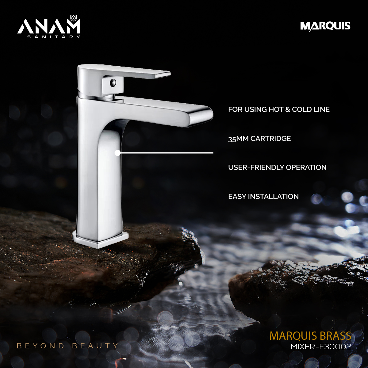 Picture of MARQUIS Brass Basin Mixer-F30002