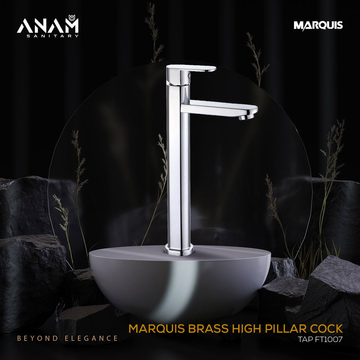 Picture of Marquis Brass High Pillar Cock Tap FT1007