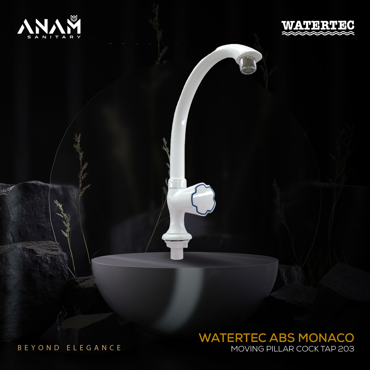 Picture of Watertec ABS Monaco Moving Pillar Cock Tap 203