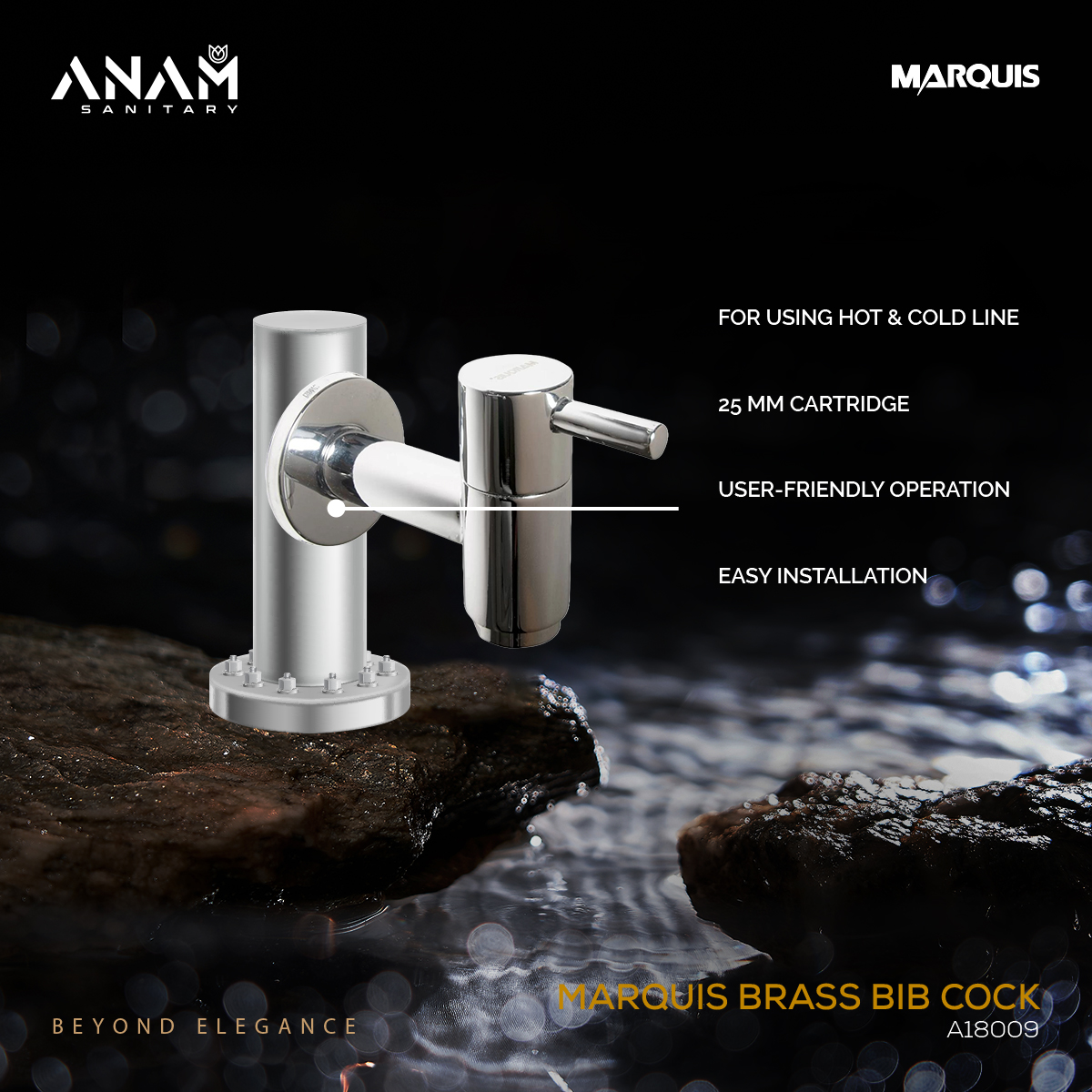 Picture of MARQUIS Brass Bib Cock- A18009