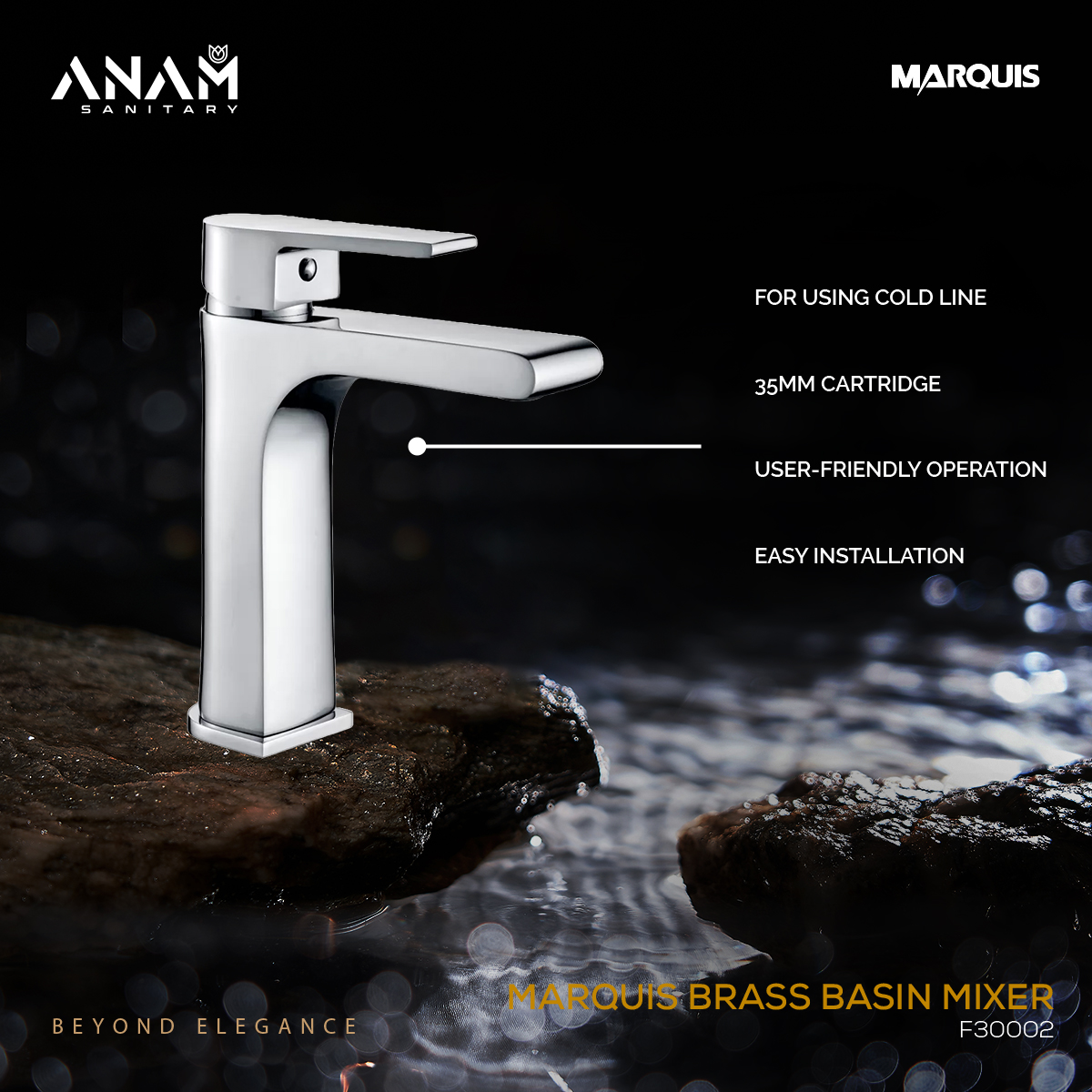 Picture of MARQUIS Brass Basin Mixer-F30002