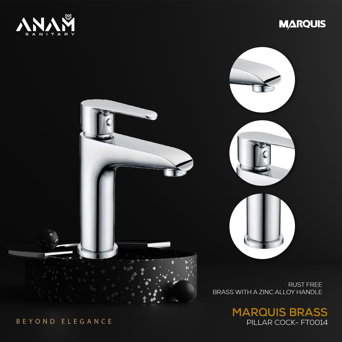 Picture of MARQUIS Brass Pillar Cock- FT0014