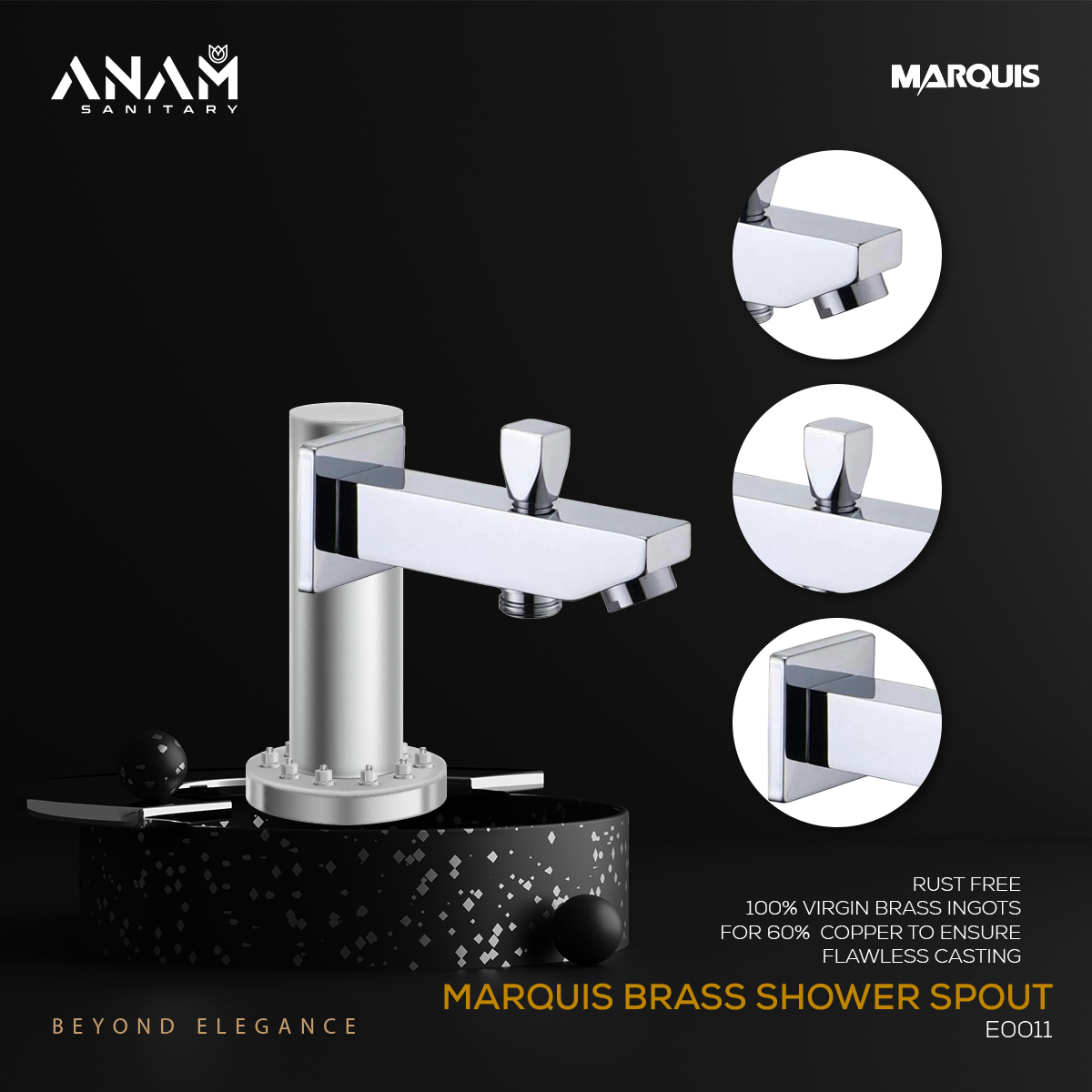 Picture of Marquis Brass Shower Spout E0011