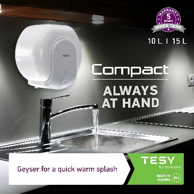 Picture of Tesy Compact 15Liter Under Sink Electric Water Heater