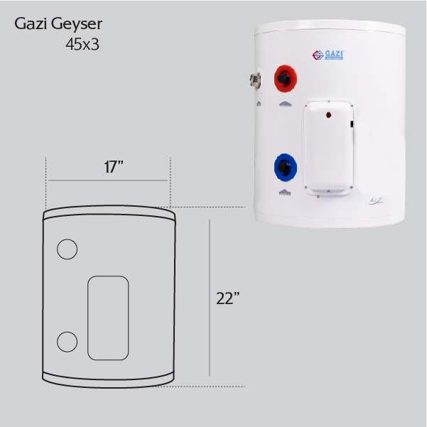 Picture of Gazi 45 Litre Water Heater 45X3