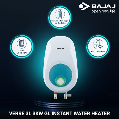 Picture of Bajaj Verre GL IWH 3L 3kW Instant Water Heater